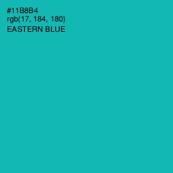#11B8B4 - Eastern Blue Color Image